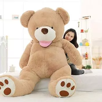 IKASA Plush Extra Large Teddy Cute Large Bear Stuffed Bear Sewn Bear Body Fluffy Body Big Size Toy, Bear, Bear, Bear, Animal, Toy, Wrap, Pillow, коричневый