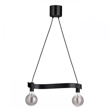 IKEA ACKJA Aksha/Molnart Подвесной светильник Molnart+лампочка, волнистая форма, черный/сферический серый, прозрачное стекло
