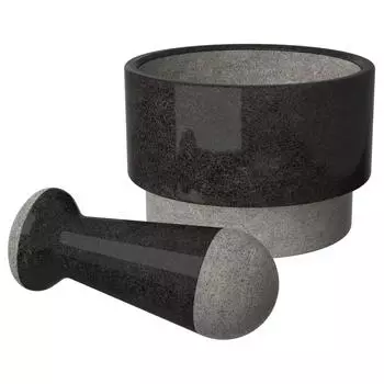 IKEA ADELSTEN 20201620 Пестик мраморный черный и ступка,