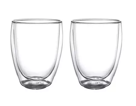 IKEA Double wall glass 12 set of 2 PASSERAD cm, (503.479.42)