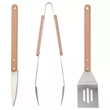 IKEA GRILLTIDER 3 вида оборудования для барбекю из нержавеющей стали бука