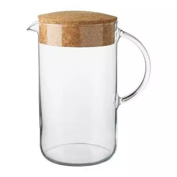 IKEA IKEA Jug with clear cork 30279722 Pitcher 365+ lid, glass,