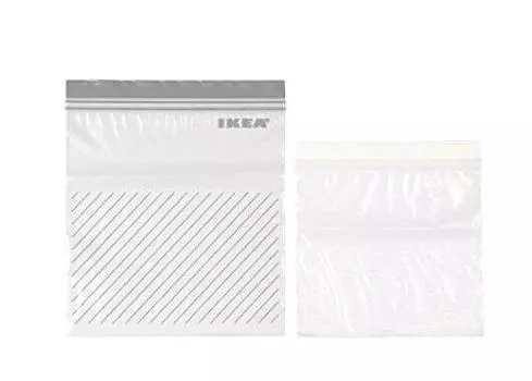 IKEA ISTAD plastic bag 25P each 2017NEW gray/white
