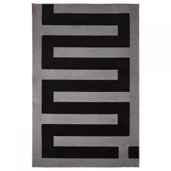 IKEA КОВЕР BL SKATA BLOSCATA ЧЕРНО-СЕРЫЙ 105x160 см
