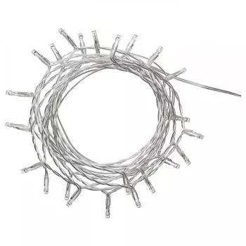 IKEA LEDFYR LED Fur Светодиодная осветительная цепь с 24 лампами для внутреннего освещения серебристого цвета