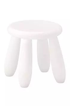 IKEA MAMMUT White 30176644 белый Детский табурет, белый