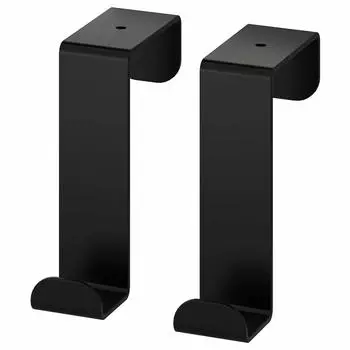 IKEA Set of 2 door black SKOGSVIKEN hooks, (304.287.03)