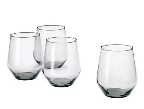 IKEA Стакан 11 см, набор из 4 шт. Серый ИВРИГ (804.452.29)
