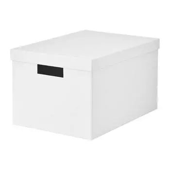 IKEA Storage box with lid 25x35x20 cm 20395425 TJENA (white)