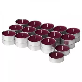 ИКЕА СТ РТСК Н мини ароматическая свеча ягодно-красная 3,5 ч.