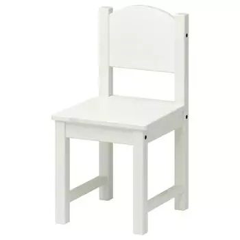 IKEA SUNDVIK White 10196351 белый Детский стульчик,