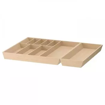 IKEA UPDATERA Поднос для столовых приборов универсальный поднос светлый бамбук 72x50x6 см