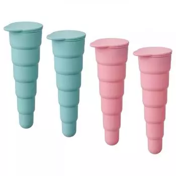 IKEA UPPFYLLD Popsicle Форма для мороженого, всплывающая, бирюзово-розовая, 16 см