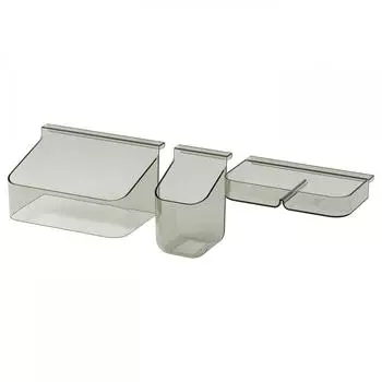 IKEA ВИССЛАВислаон Органайзеры на 3 ящика, серый