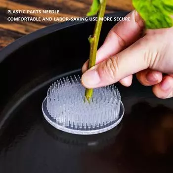 Икебана Кензан держатель для цветов пластиковый легкий простой в использовании цветочный декор инструменты для аранжировки круглый цветок лягушка искусство фиксированный белый