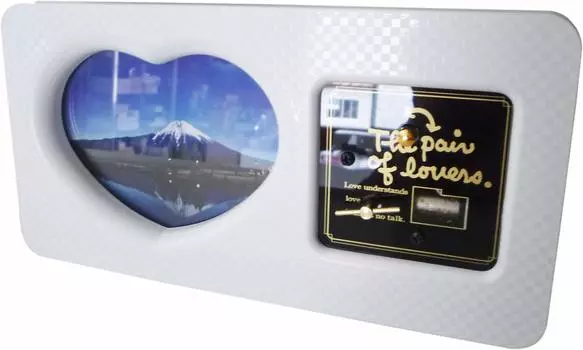 Ikeda Design Accessories Photo Frame with Music Song Namie Amuro Music Heart Frame 68025 Box/White Title Hero