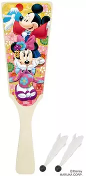 Ikeda Kogyo Hagoita Mickey Minnie 000042860 [Hagoita/С перьями] &