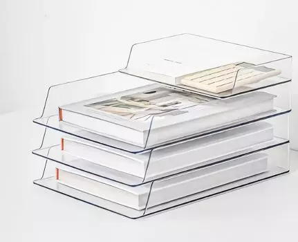 ikeem Настольный лоток для хранения документов A4 Чехол для документов Организация хранения документов Файловый ящик для укладки Прочный пульт дистанционного управления Документный ящик