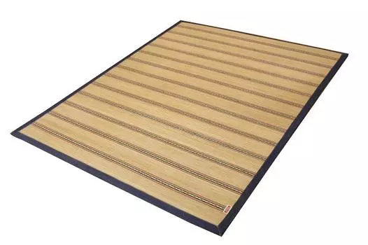 Ikehiko Bamboo Carpet Denim Casual DX Vintage 190 x 240cm Urethane Approx. Filling #5350680