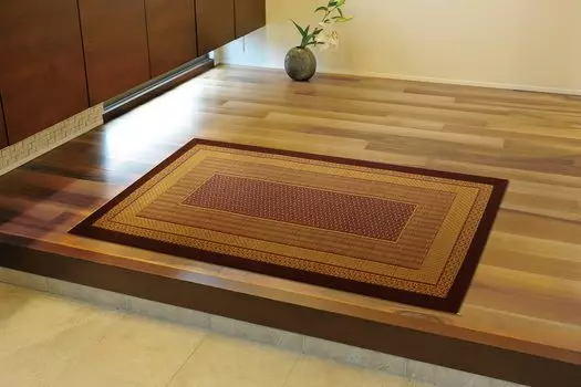 Ikehiko Corporation Entrance Mat Igusa Domestic F Rank Wine 60 x 90 cm Urethane Approx. Back #8817560