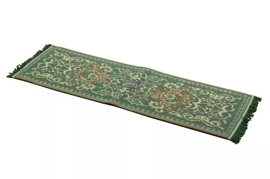 Ikehiko Corporation Entrance Mat Igusa Domestic Vivian Rising Green 30 x 90 cm F Frame Approx. (Back Urethane)