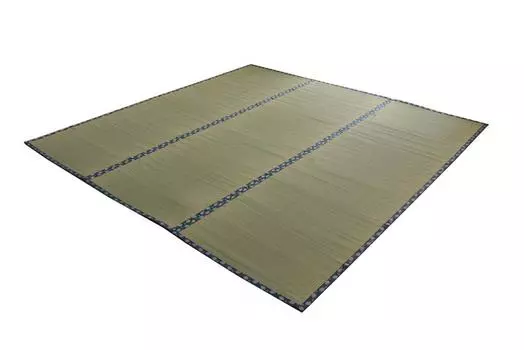 Ikehiko Corporation Igusa Edoma 261 x 261 Made in Overlay Double Weave Hiba Processing Beige Rug, Smile, 4.5 tatami, Approx. cm, Japan, Carpet,