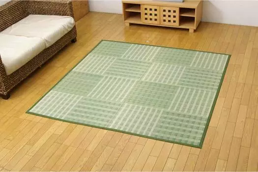 Ikehiko Corporation Igusa Hanagoza Carpet 3 tatami dk Peace Green Edoma 3 tatami 174 x 261 cm Approx. #4317553