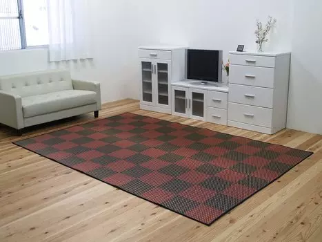 Ikehiko Corporation Igusa Matsuri Carpet Galaxy Red Approximately 174 x 174 cm Edoma 2 tatami / #4105502