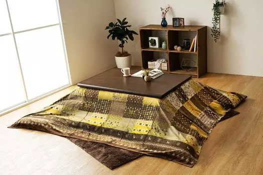 Ikehiko Corporation Ikehiko Kotatsu Top Cover Memoria Green Square 210 x 210 см Отдельный предмет Gabbeh Gabbeh Совместимо с квадратным одеялом kotatsu 210