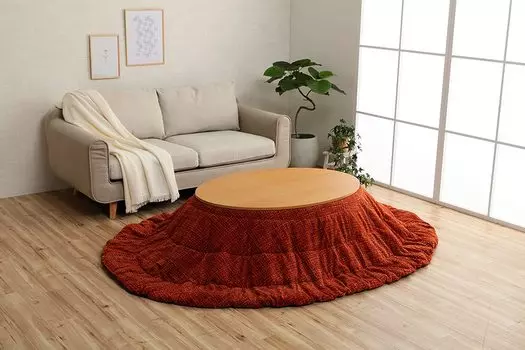 Ikehiko Corporation Kotatsu Futon Notebook 185 x 225 овальный оранжевый овальный компактный накопитель теплый цвет прибл.. #6841739