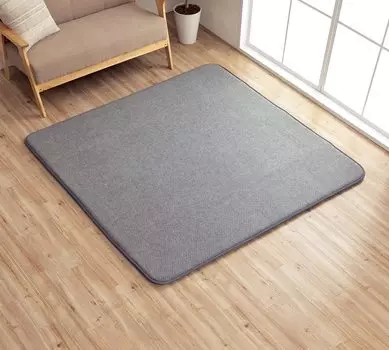 Ikehiko Corporation Коврик Подложка для ковров Nice Gray Square 180 x 180 см Толщина 35 мм Совместимо с горячими коврами Звукоизоляция Обработка подушки
