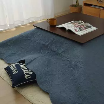 Ikehiko Corporation Rug Carpet Paisley Multi Cover Washable Stain Resistant Compact Paisley Pattern Blue 200 x 200 cm Approx. #9622879