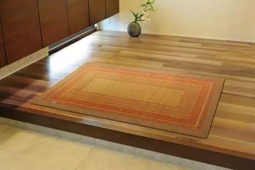 Ikehiko Entrance Mat Igusa Domestic F Rank Beige 60 x 90 cm Urethane Approx. Back #8817460 бежевый