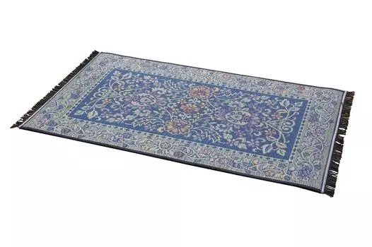 Ikehiko Entrance Mat Igusa Domestic F Vivian Blue 70 x 120 cm Urethane Approx. Back #8817970 синий