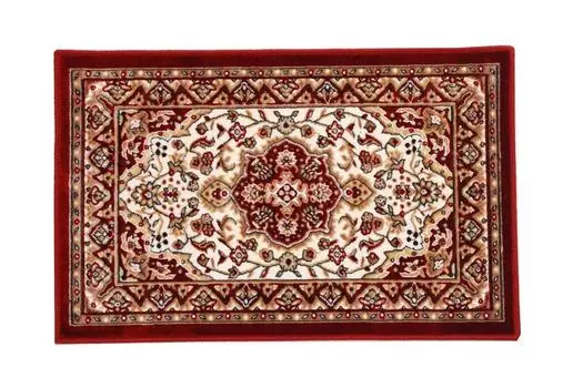 Ikehiko Entrance Mendel 67 x Dynasty Washable Mat, Wine, Approx. 110cm, Pattern, Frame, #2028070 винный