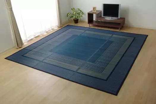 Ikehiko Grass Carpet Purely Made in Japan Ranks Navy 174 x 174cm Edoma 2 Tatami Mats 4131502