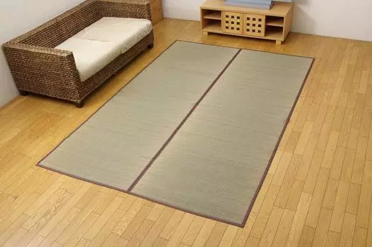 Ikehiko Igusa Flower Mat Carpet 3 Tatami Rectangle DX Aroma Backing CP Edoma 3 Tatami 174 x 261cm Backed Approx. #4822803