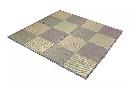 Ikehiko Igusa Hanagoza carpet 2 tatami mats DX Parco backing CP blue Edoma 2 tatami mats 174 x 174 cm Backed approx. #4803202