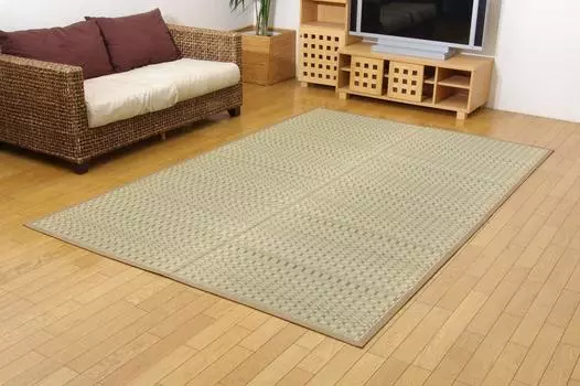 Ikehiko Igusa Rug Carpet Okutango Honma 3 Tatami 191 x 286 cm Beige Made in Japan Approx. #4412913