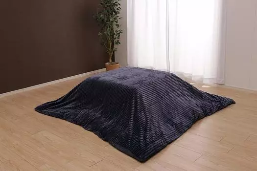 Ikehiko Kotatsu Cover Simple Modern Square 200 x 200cm Navy Approx. #9628409