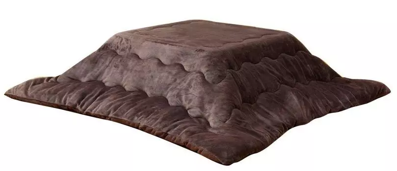 Ikehiko Kotatsu Futon Square Plain Flannel Reversible Single Item Franc IT Antibacterial and Brown 170 x 170 см ``17 Deodorizing Прибл.. (толстый коричневый