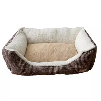Ikehiko Pet L Square Ballan 54 x 37 x 19 Включает теплоизоляцию Удобный для сна Эффект сохранения тепла Постельные принадлежности, Домашние животные, Товары, Размер, Подушка, коричневый