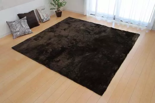 Ikehiko Rug 1 tatami Plain Shaggy Colors to Choose Large 90 x 185 Hot Carpet Compatible Carpet, mat, Style, from, Brown, Approx. cm, #3958889