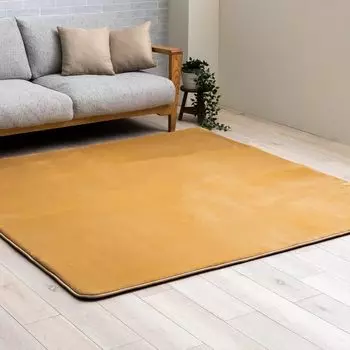 Ikehiko Rug Carpet Mat Compatible with Hot Carpet Volume Rectangular Oud Beige 185 x 250 x cm Washable for 3 tatami mats Water Repellent Easy to Clean