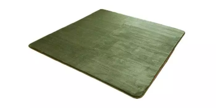 Ikehiko Rug Carpet Room Mat Rectangle Flan Eyes Moss Green 92 x 185cm Hot Carpet Compatible Flannel Approx. #9810211