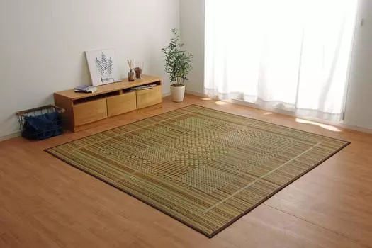 Ikehiko Rush Rug Carpet NS Prea Brown 191 x 300cm Approx. #8193690 коричневый