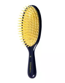 Ikemoto Brush Industry Hair Brush Camellia Oil Cushion Brush Black Made in Japan TSB-60