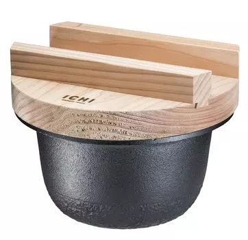 Ikenaga Iron Works 1CHI TETSUGAMA Rice IH железный горшок, 2-горшковый, совместимый,