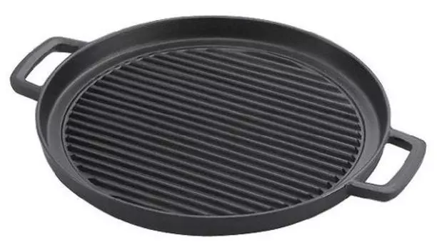 Ikenaga Iron Works IK Круглая сковорода-гриль из чугуна Япония AGL54 чёрный