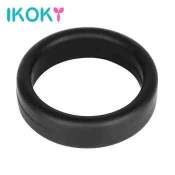 IKOKY Задержка эякуляции Секс-игрушки для мужчин Мужской мастурбатор Кольцо для пениса Эластичные товары для взрослых Кольцо для пениса Удлинитель дилдо
